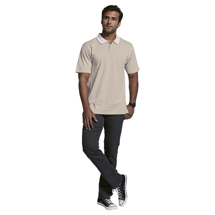 Jacquard Collar Golfer Mens