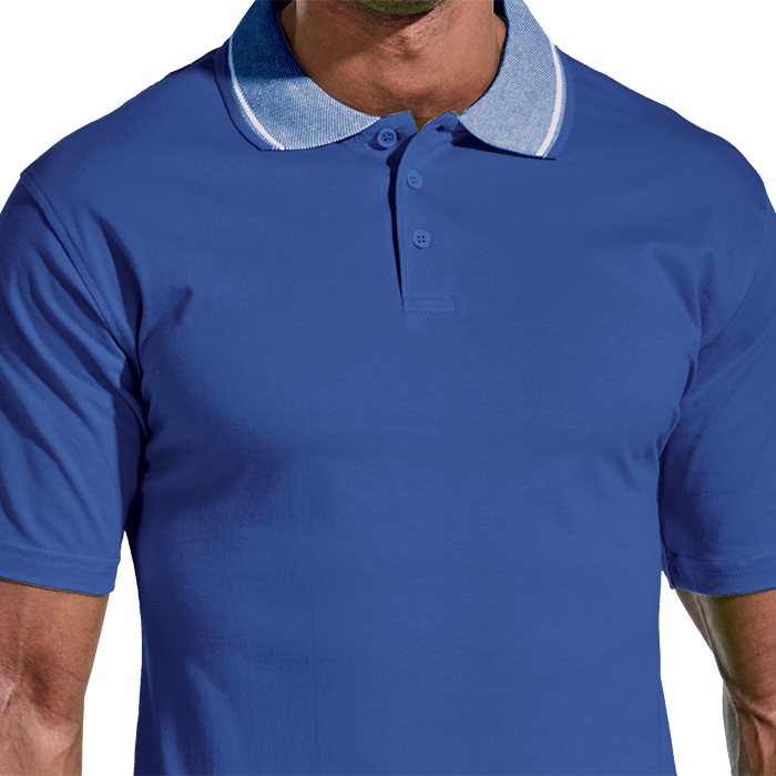 Jacquard Collar Golfer Mens