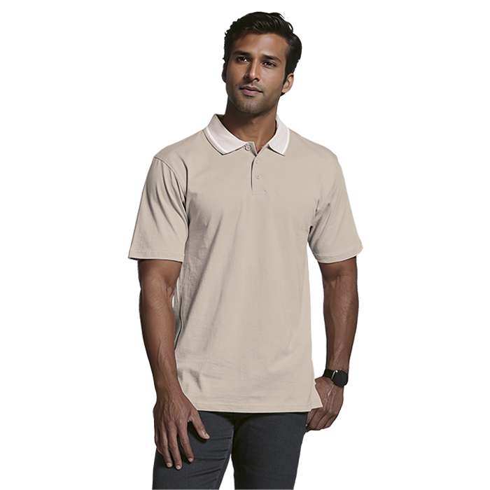 Jacquard Collar Golfer Mens