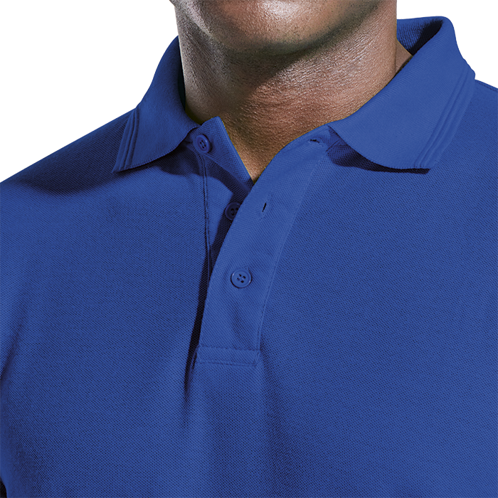 175g Pique Knit Long Sleeve Golfer Mens