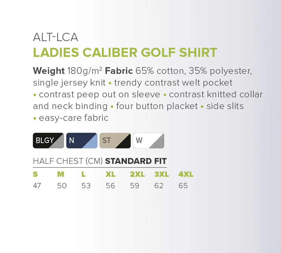 Ladies Caliber Golf Shirt (Amrod)