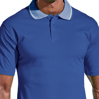 Jacquard Collar Golfer Mens