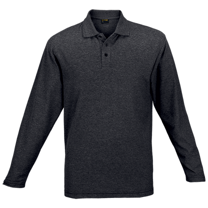 175g Pique Knit Long Sleeve Golfer Mens