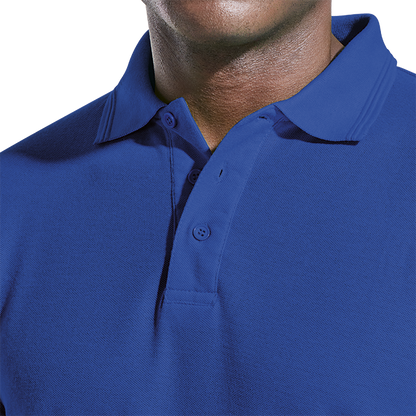 175g Pique Knit Long Sleeve Golfer Mens