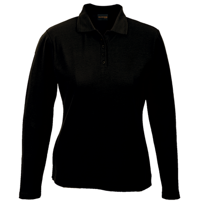 175g Pique Knit Long Sleeve Golfer Ladies