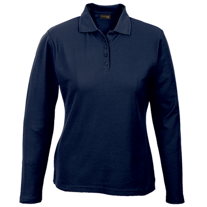 175g Pique Knit Long Sleeve Golfer Ladies