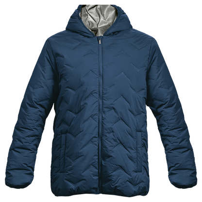 Mock-Quilt Hooded Puffer Mens